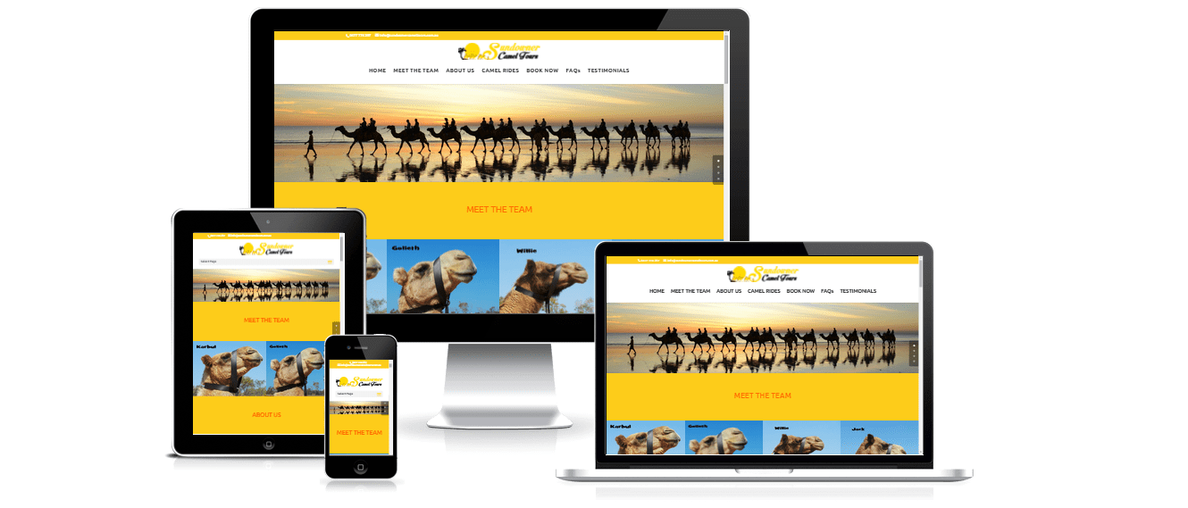 Sundowner Camel Tours - Website Image
